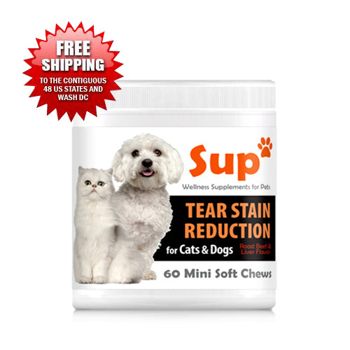<b>Tear Stain Reduction </b>for Cats and Dogs<br>(60 Mini Soft Chews)